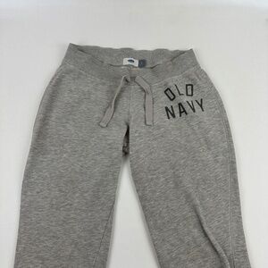 Old Navy Jogger Pants Womens Small Petite Gray Drawstring